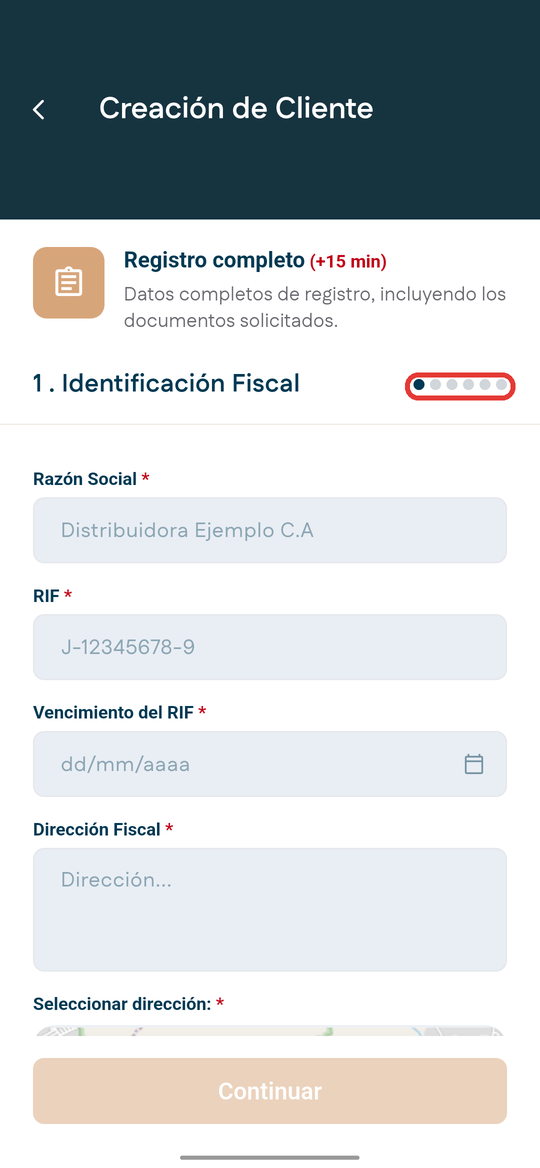 Registro completo