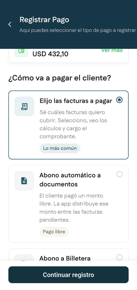 Formas de pago