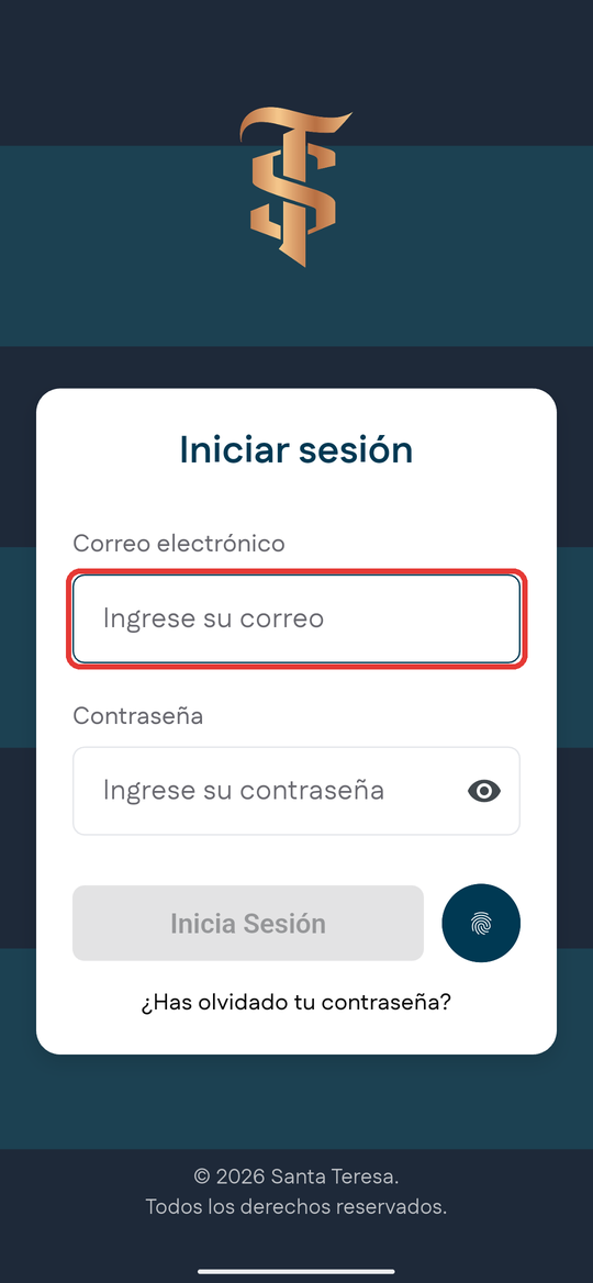 Campo Correo electrónico