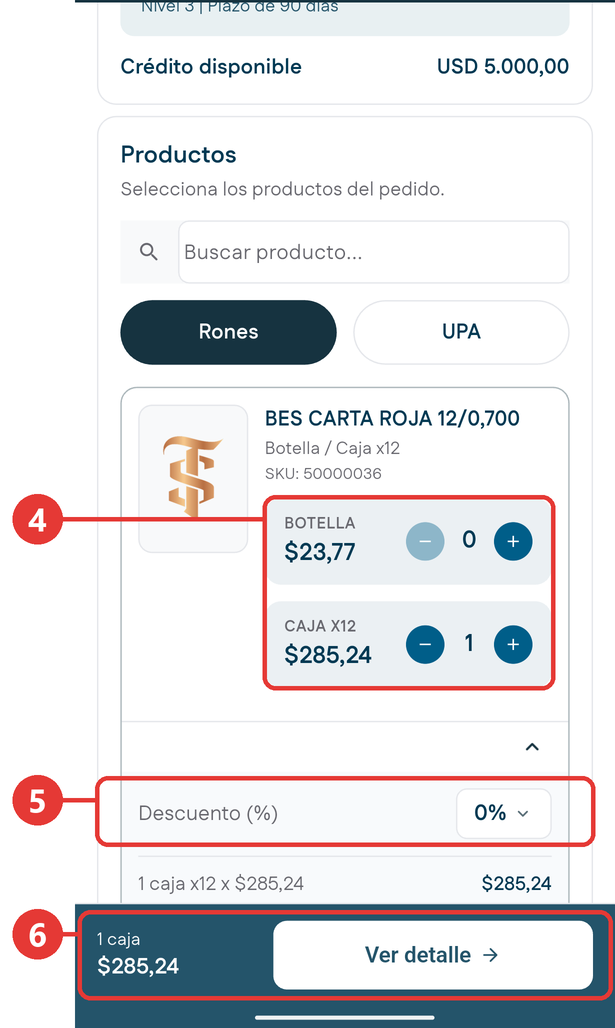 Agregar productos