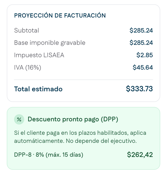 Descuento pronto pago