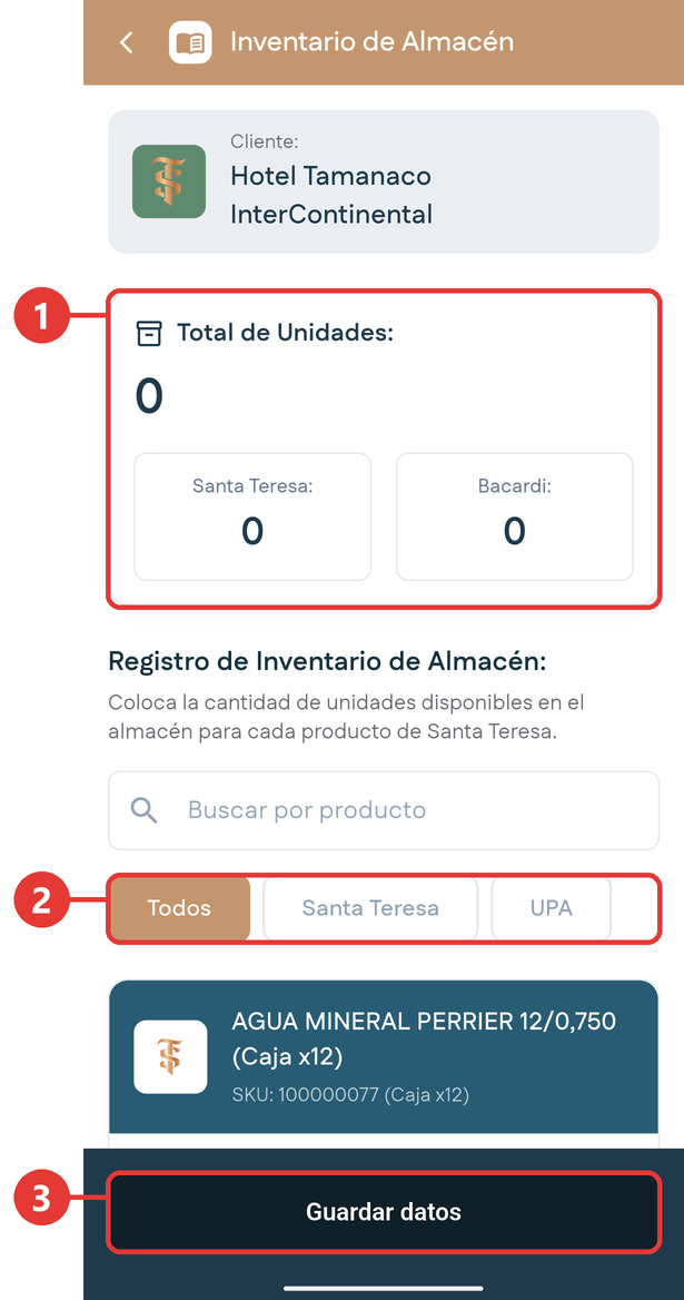 Inventario de almacén