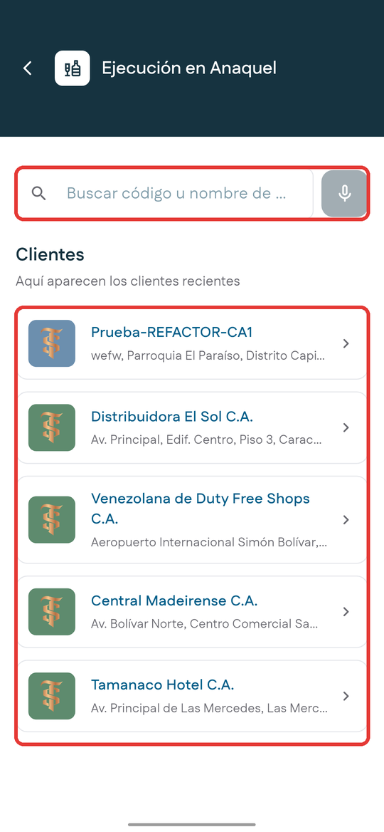 Buscar el cliente
