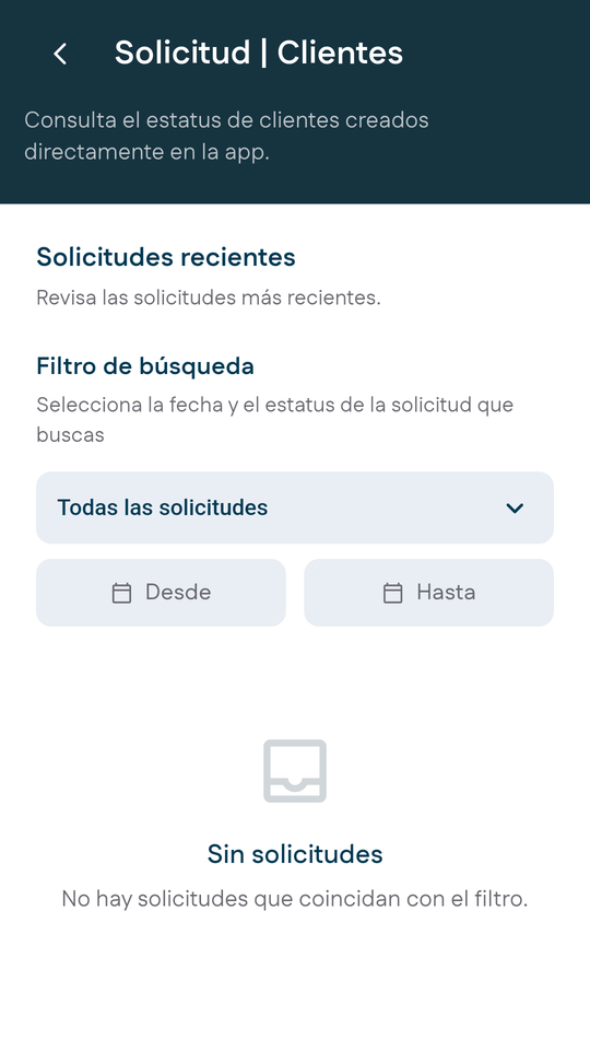 Solicitudes de clientes