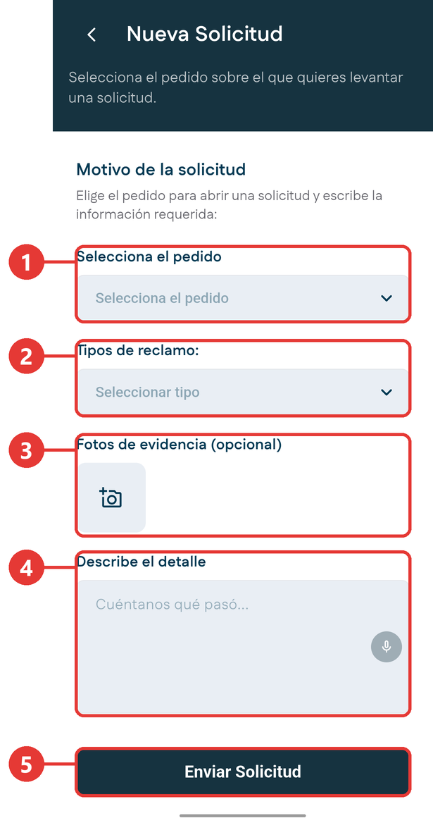 Nueva incidencia